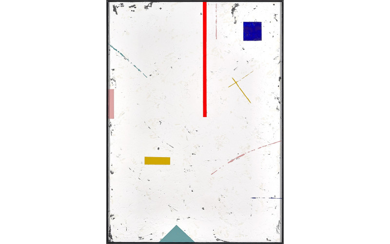 Cuadro abstracto lienzo Amaranta 01 P4196 Perspectiva 10