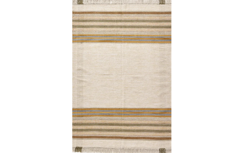 Alfombra hecha a mano modelo Kilim basic lines de la firma Kuatro Carpets