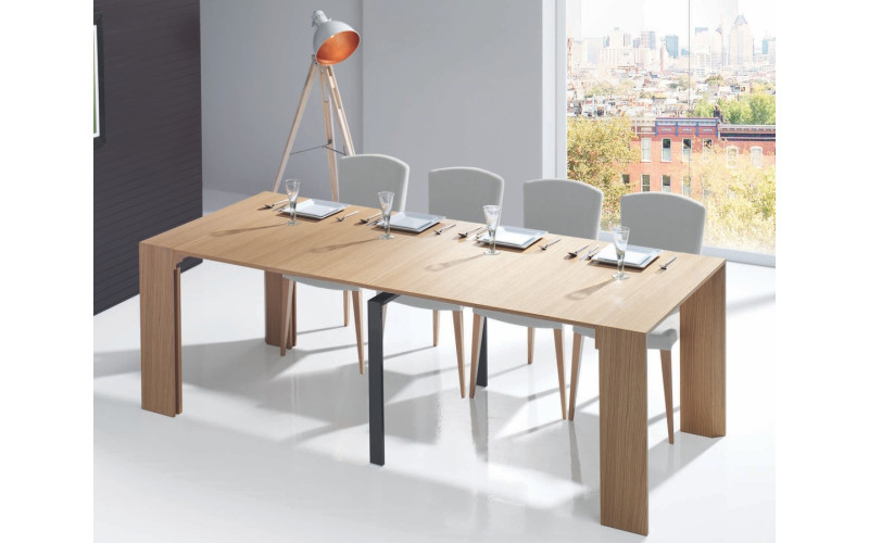 Mesa de comedor moderna extensible modelo Tao de Indesan