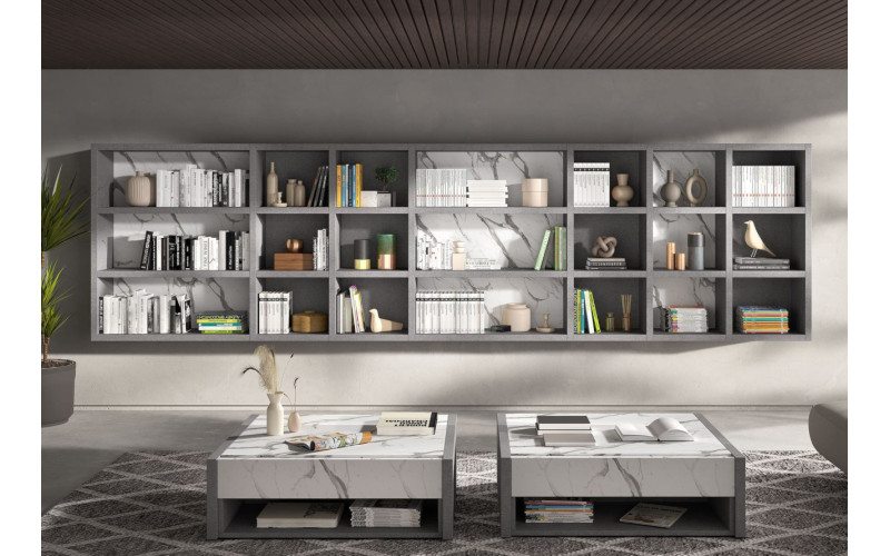 Mueble librería o estantería moderna de Kazzano colección New Royal 102