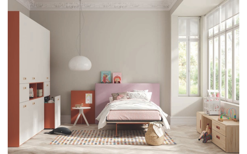Dormitorio juvenil con cama de 135 y armario Dressbox | Lagrama | Muebles Miguel