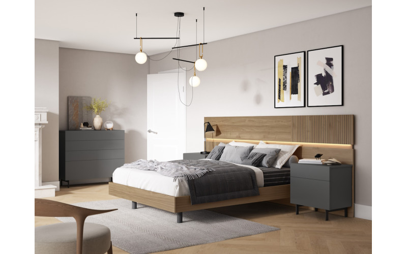Dormitorio de matrimonio moderno torga mobiliario nativ home 19