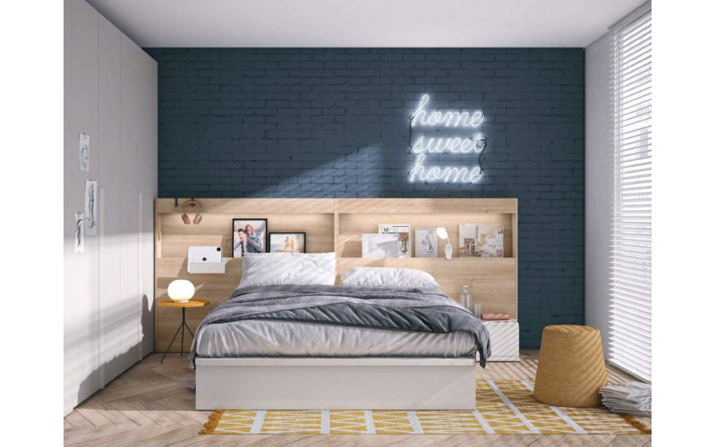 Dormitorio juvenil 15 moderno con cama de 150cm de Ros