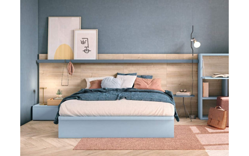 Dormitorio juvenil 13 moderno con cama de 150cm de Ros