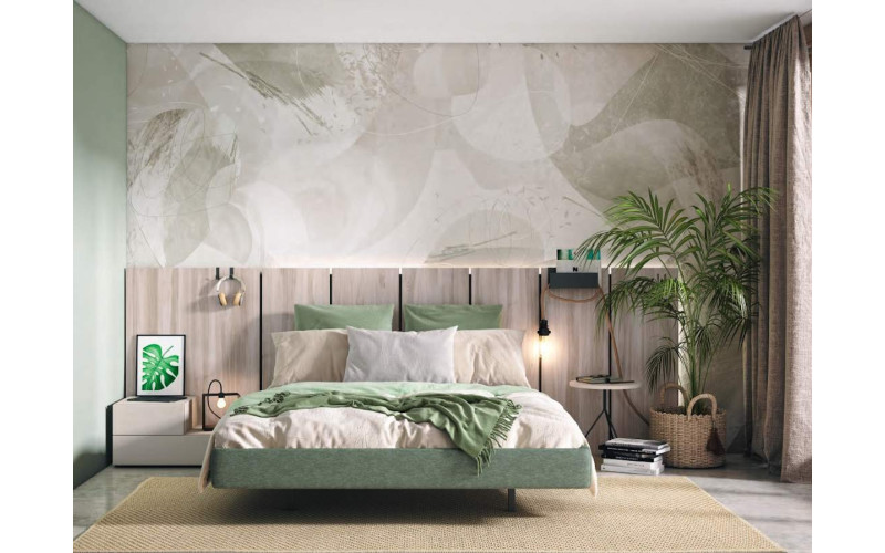 Dormitorio de matrimonio con cama tapizada de 150 | Ros | Muebles Miguel