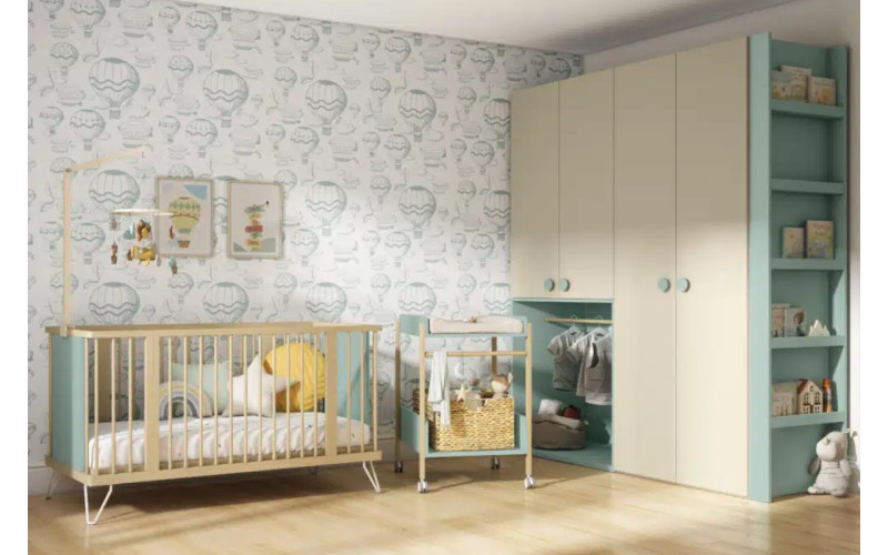 Cuna infantil evolutiva colección Bamboo 15 de Muebles Ros