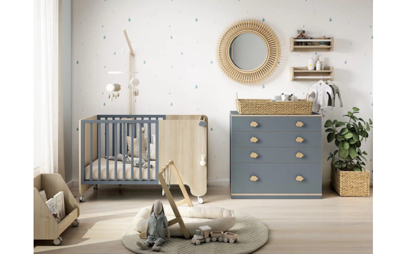 Cuna infantil colección Bamboo 09 de Muebles Ros