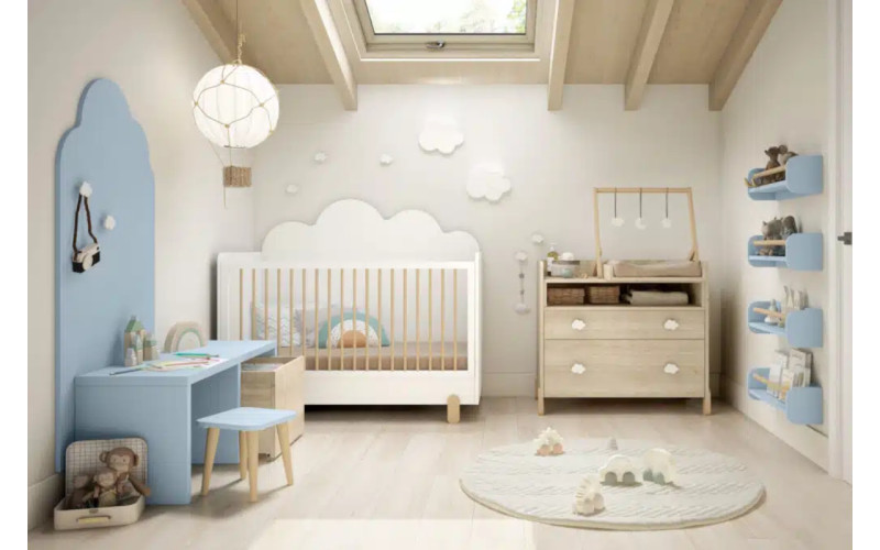 Cuna convertible infantil colección Bamboo 04 de Muebles Ros