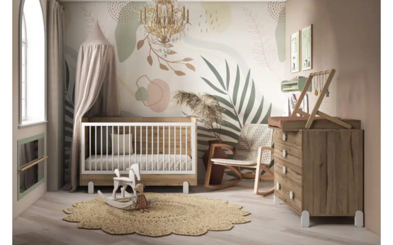 Cuna convertible infantil colección Bamboo 03 de Muebles Ros