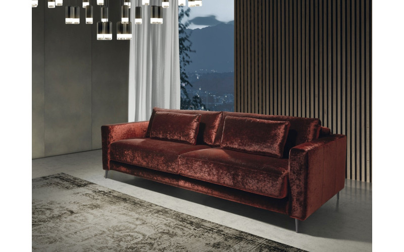 Sofá con diseño moderno modelo Venice con asientos fijos de Eneas by Xirivella