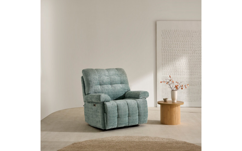 Sillón clásico de relax apertura motorizada o giratorio y balancin modelo Hulk de Reyes Ordoñez