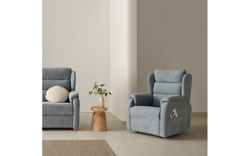 Sillón clásico Orejero de relax apertura motorizada o fijo modelo Rocco de Reyes Ordoñez