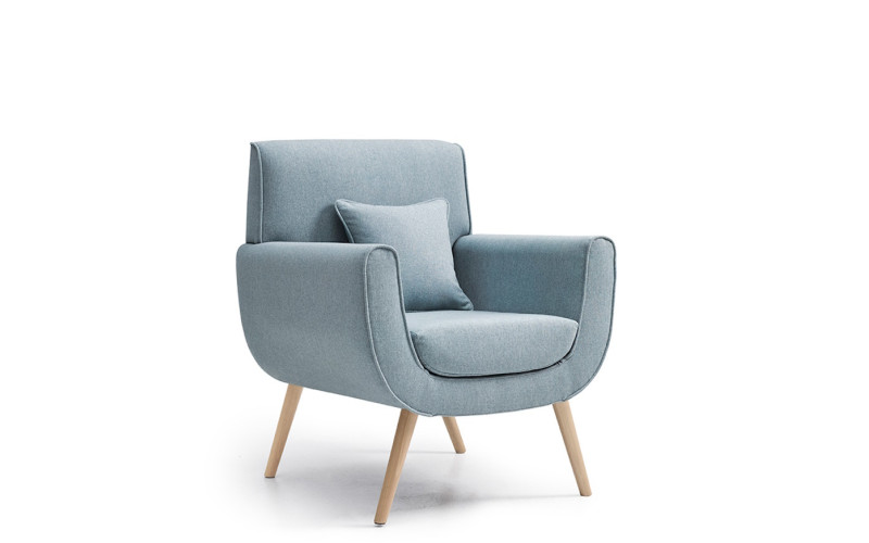 Sillón butaca con diseño moderno modelo Bimba de Reyes Ordoñez