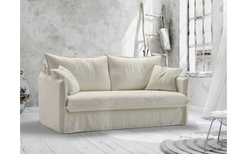 Sofá cama con diseño moderno modelo Grace apertura italiana de Mopal
