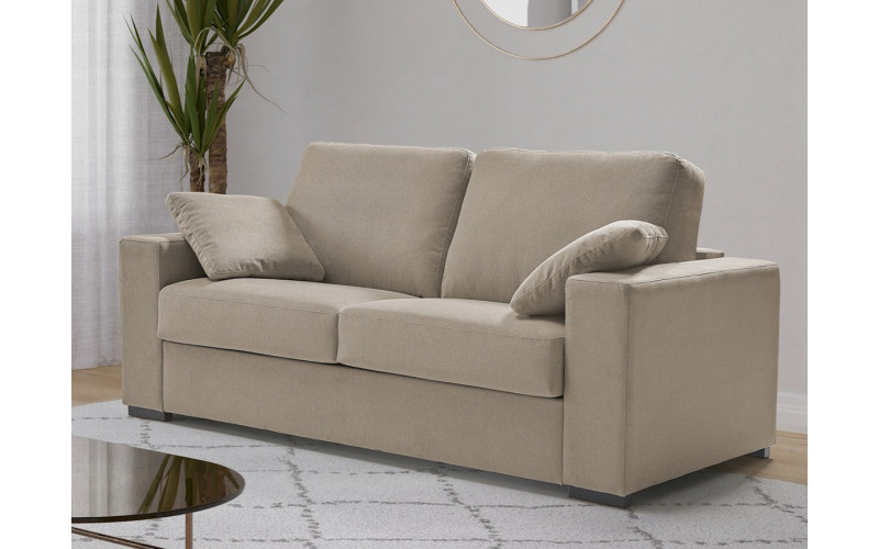 Sofá cama con diseño moderno modelo Bari apertura italiana de Mopal