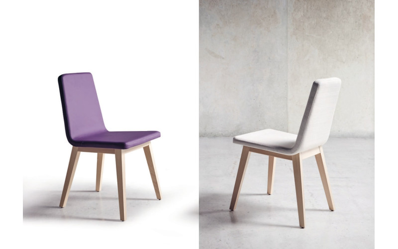 Silla tapizada moderna de comedor modelo Raina de Funcional Mobiliario Altair