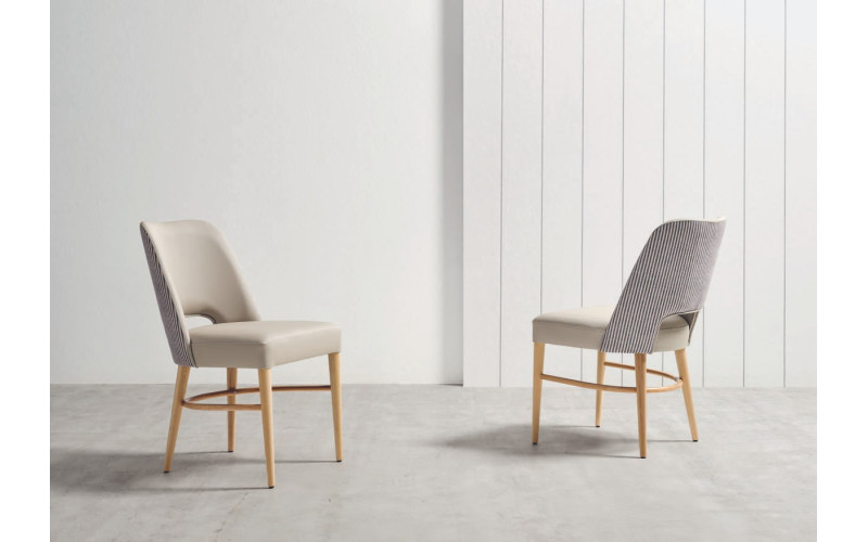 silla tapizada moderna de comedor modelo Inca de Funcional Mobiliario Altair