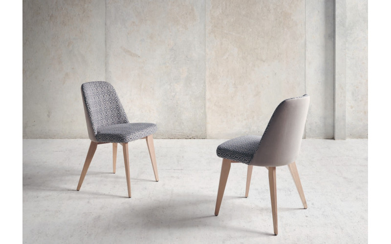 Silla tapizada moderna de comedor modelo Regina de Funcional Mobiliario Altair