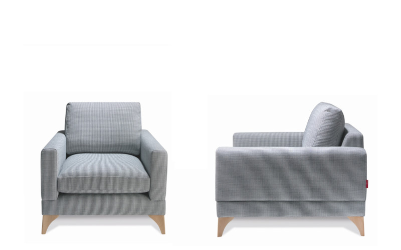 Sillón butaca con diseño moderno modelo Bruselas de Afos Sofás