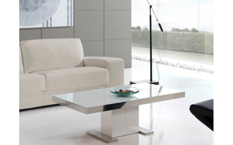 Mesa de centro elevable tapa cristal modelo intempo de Indesan