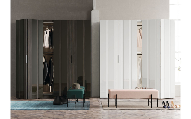 Armario de puertas plegables con diseño moderno de Lagrama adapta 12