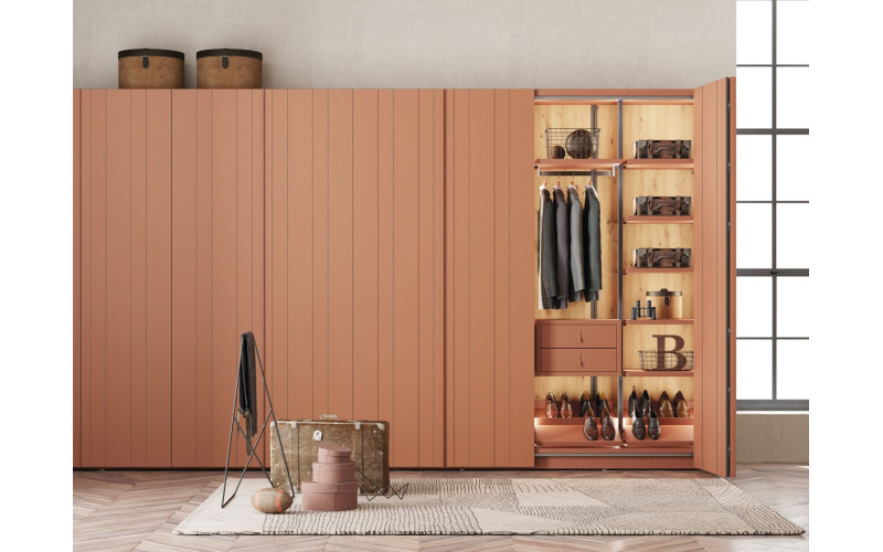 Armario de puertas plegables con diseño moderno de Lagrama adapta 11