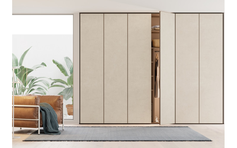 Armario de puertas batientes con estilo moderno de JJP modelo next 23