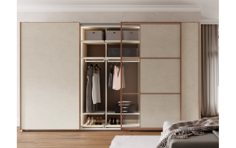 Armario de puertas correderas con diseño moderno de JJP modelo next 35