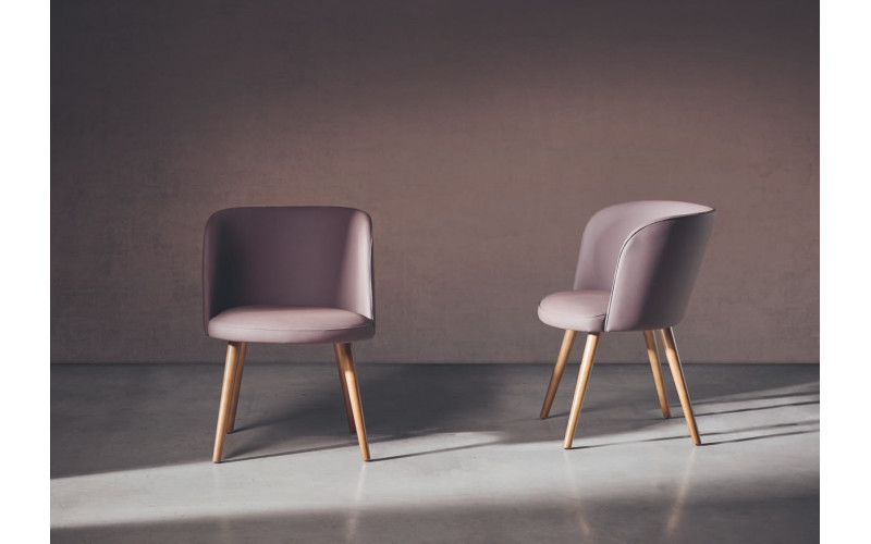 Sillón tapizado moderno de comedor modelo Oscar de Funcional Mobiliario Altair