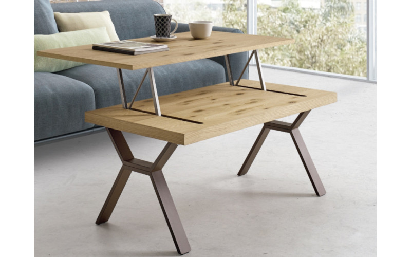 Mesa de centro elevable moderna modelo Elsa de pemi