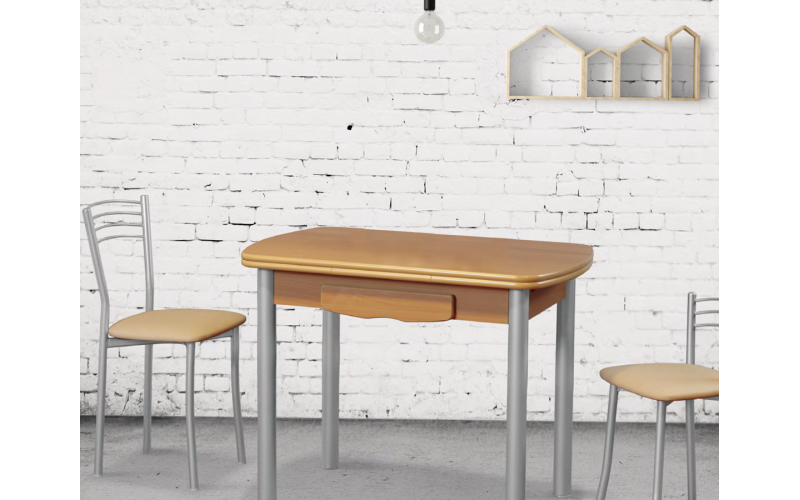 Mesa de cocina extensible con cajón modelo Elsa de Cauxi