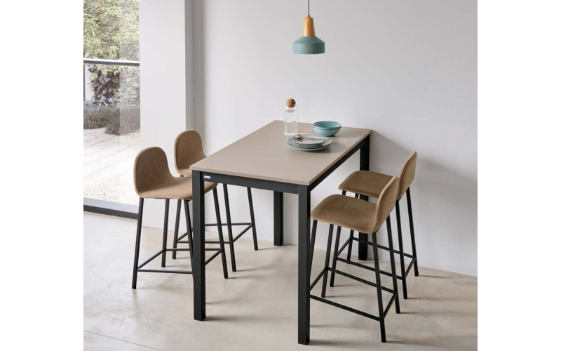 Taburete cocina tapizado con diseño moderno modelo Thor de Velasco