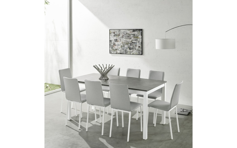 Silla de cocina tapizada con diseño moderno modelo Tania de Velasco
