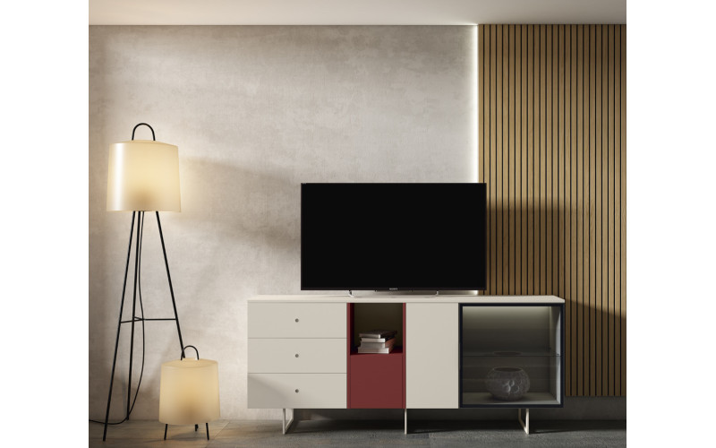Mueble de TV moderno comedor Bocubi Mobiliario colección Ilusion Brave 06