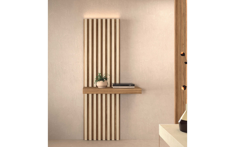 Mueble recibidor moderno con panel alistonado Kazzano New Royal 230