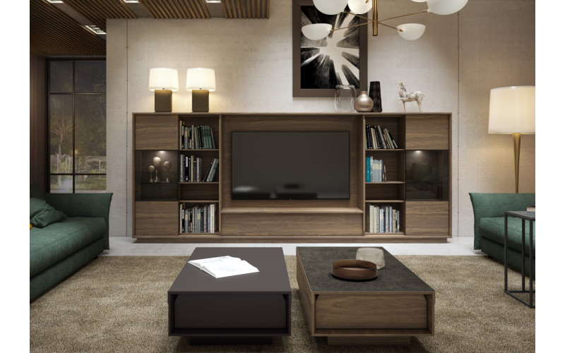 Mueble de comedor librería moderno de A. Britos colección Ideas 732